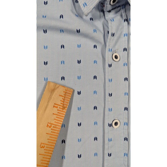 Buttercloth Men Shirt 3XL‎ Icy Cloth Flip Cuff Button All Over Logo Long Sleeve - Picture 6 of 15